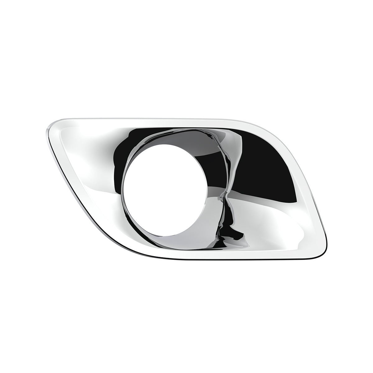 Chrome Plastic Fog Light Bezel For 2013-2021 Kenworth T680-Passenger