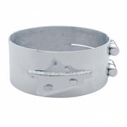 8" Stainless Butt Joint Exhaust Clamp - Angled Bracket
