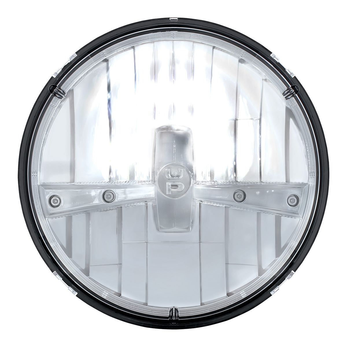 ULTRALIT - 5 High Power LED 7" Dual Function Headlight - Chrome