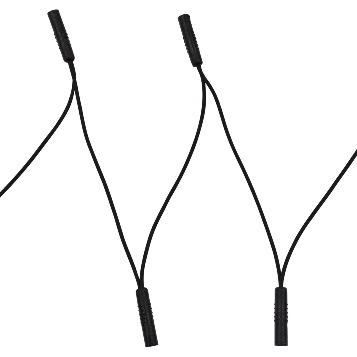 0.180" Female Plug Black Wire Harness With 50 Plugs-6" Lead (Bulk)