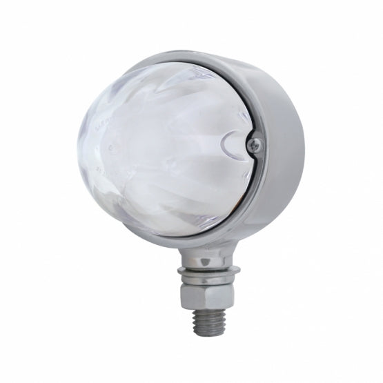 9 LED Dual Function GloLight Single Face Light - Amber LED/Clear Lens