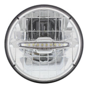 ULTRALIT - 3 High Power LED 7" Headlight With 10 White LED Position Light