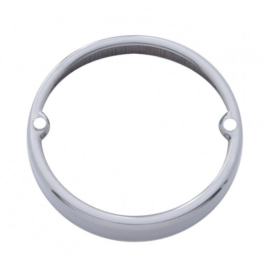 Stainless Round Cab Light Bezel
