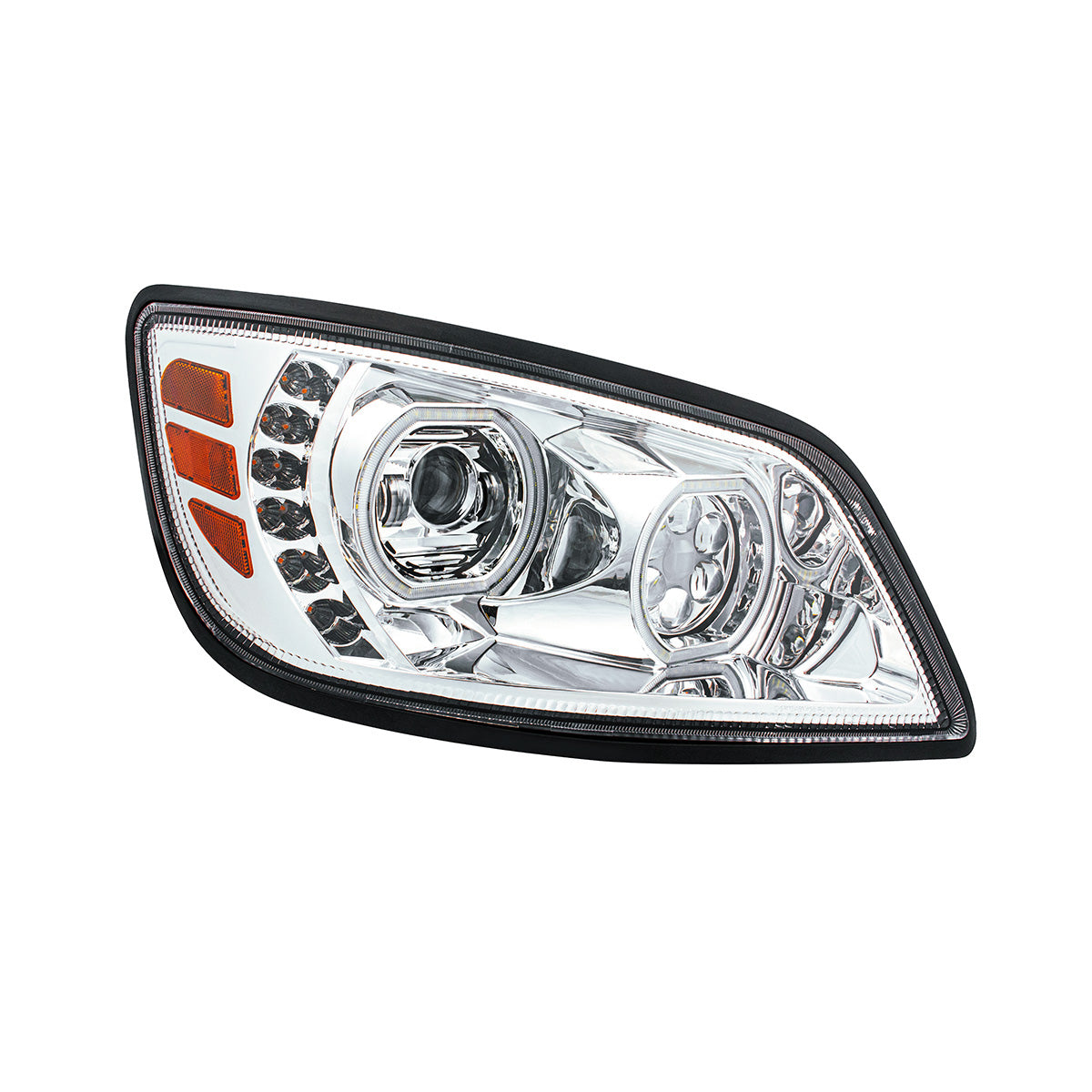High Power 10 LED Chrome Headlight For 2005-2021 Hino 238/258/268/338-Passenger