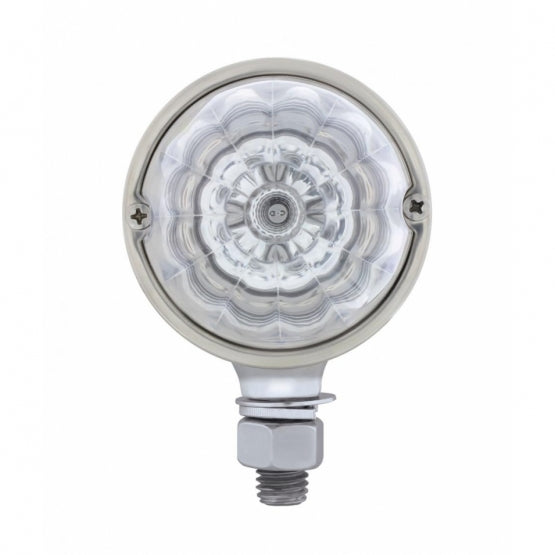 17 LED Reflector Watermelon Single Face Light - Amber LED/Clear Lens