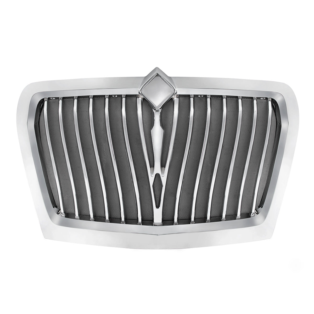 Chrome Curved Style Grille With Bug Screen For 2018-2025 International LT