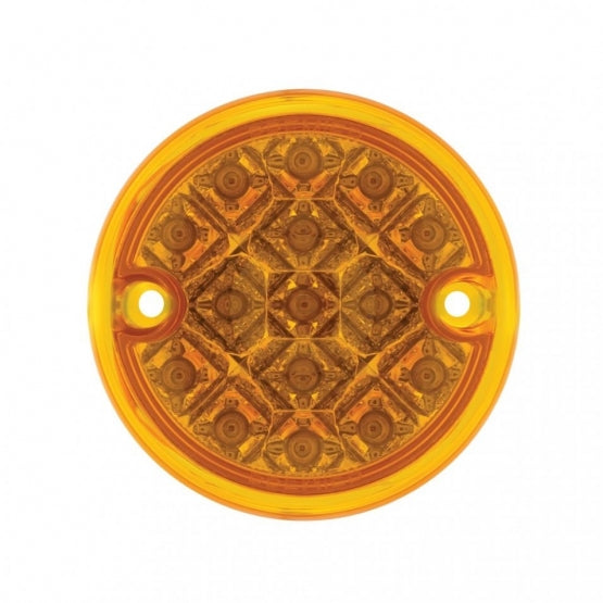 15 LED 3" Reflector Series 4 Light Only For Double Face Light Housing - Amber LED/Amber Lens (Bulk)