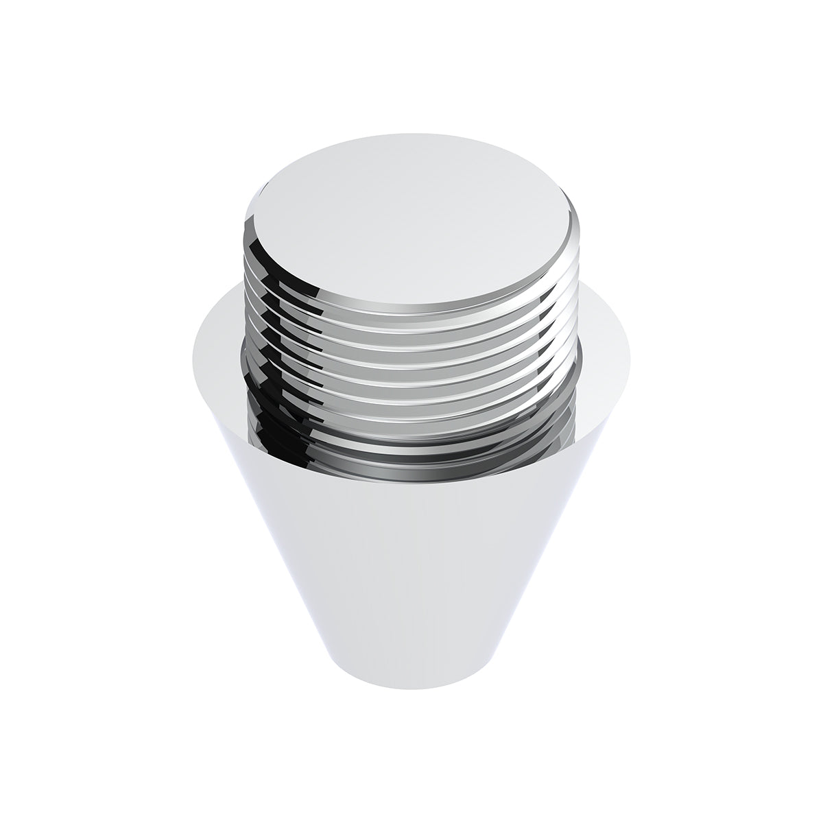 Chrome Aluminum M30X3.5 Male To 3/8"-16 Female Beer Tap Adapter