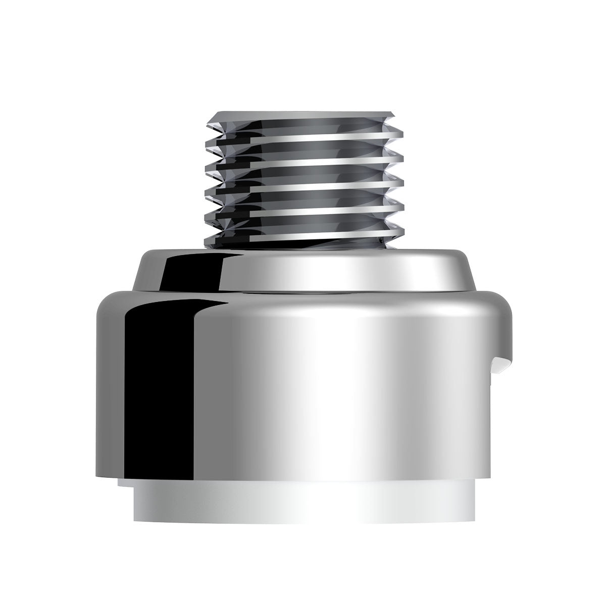 M30X3.5 Thread-On Gearshift Adapter W/LED Mount For Eaton-Fuller 13/15/18 Speed-Liquid Silver