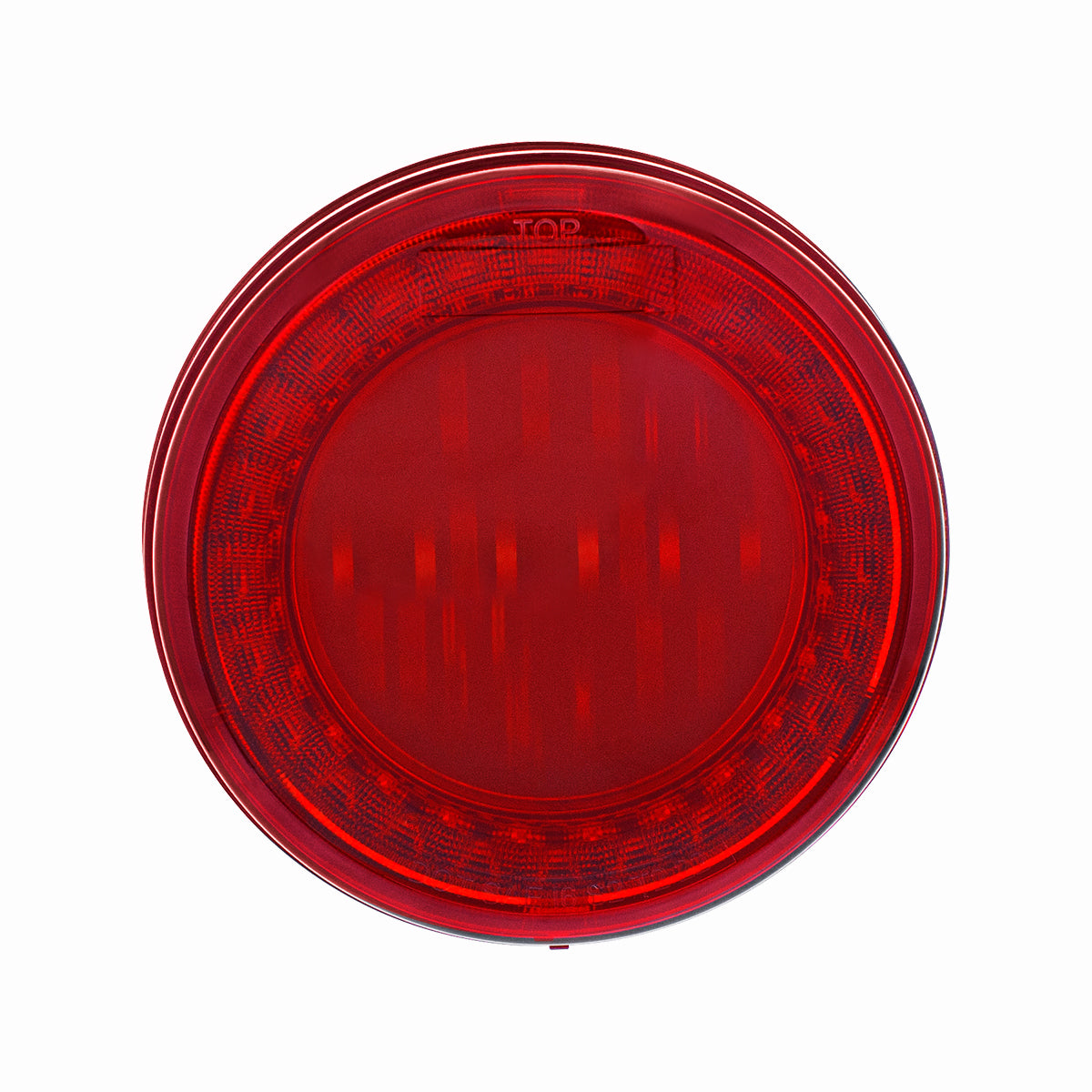 30 LED 4" Round Lumos Light I-Series (Stop, Turn & Tail) - Red LED/Red Lens