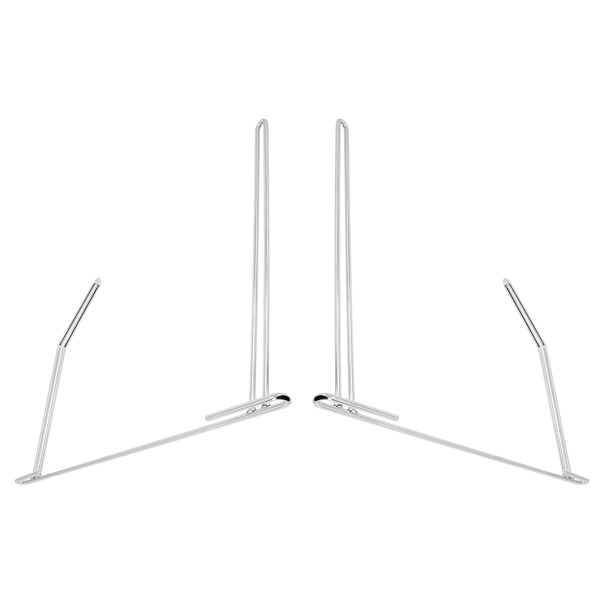 24" Chrome Angled Anti-Sail Bracket (Pair)