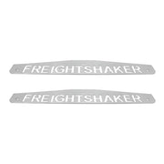 4" X 24" Chrome Freightshaker Bottom Mud Flap Plate - Bolt Thru (Card of 2)