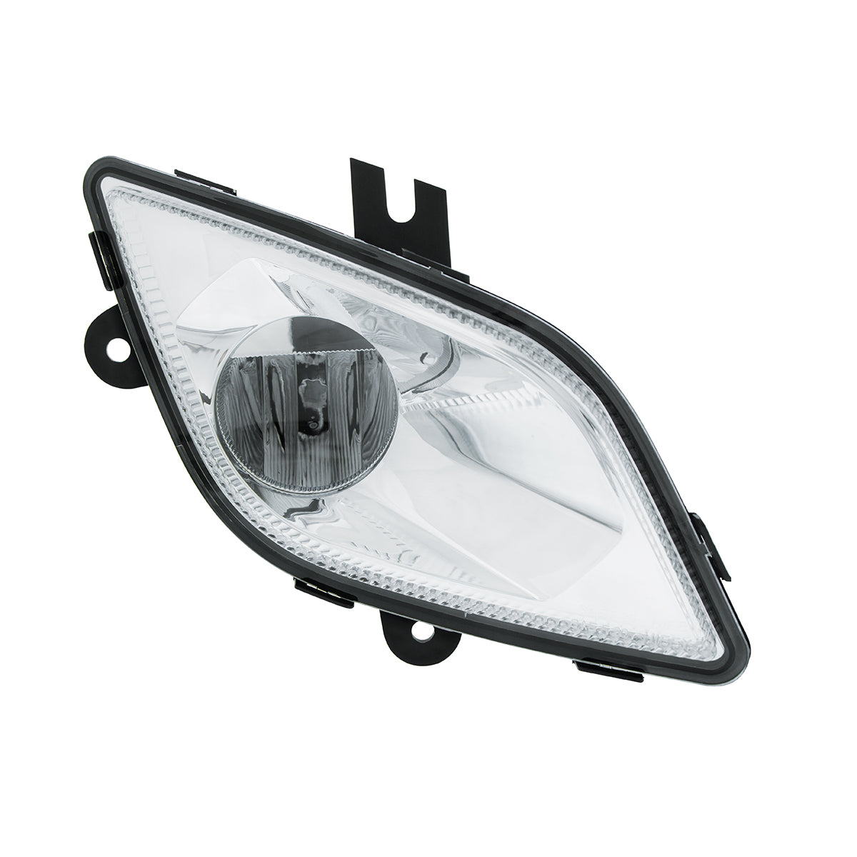Chrome Single LED Fog Light For 2018-2024 Freightliner Cascadia - Passenger - Competition Series