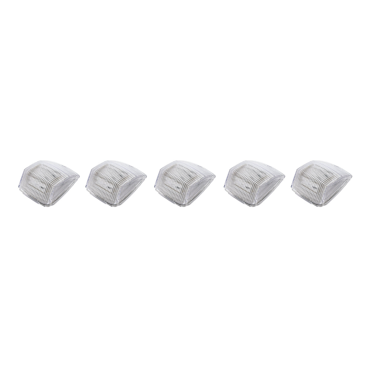 36 LED Square Cab Light - Amber LED/Clear Lens (5-Pack)