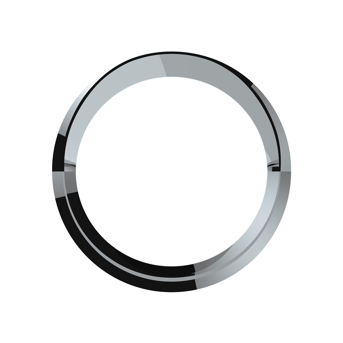 Chrome Plastic Speed/Tachometer Gauge Bezel With Visor For 2008-2017 Freightliner Cascadia