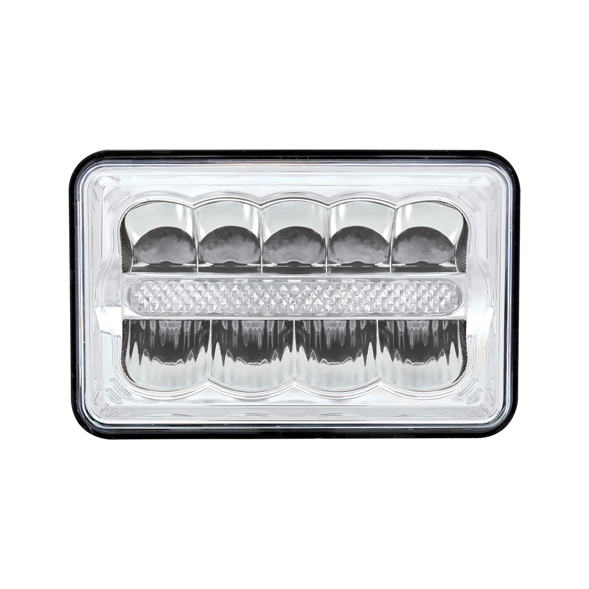 ULTRALIT - 9 High Power LED 4" X 6" Rectangular Light With White Position Light Bar
