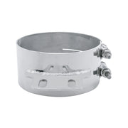 7" Stainless Butt Joint Exhaust clamp - Straight Bracket