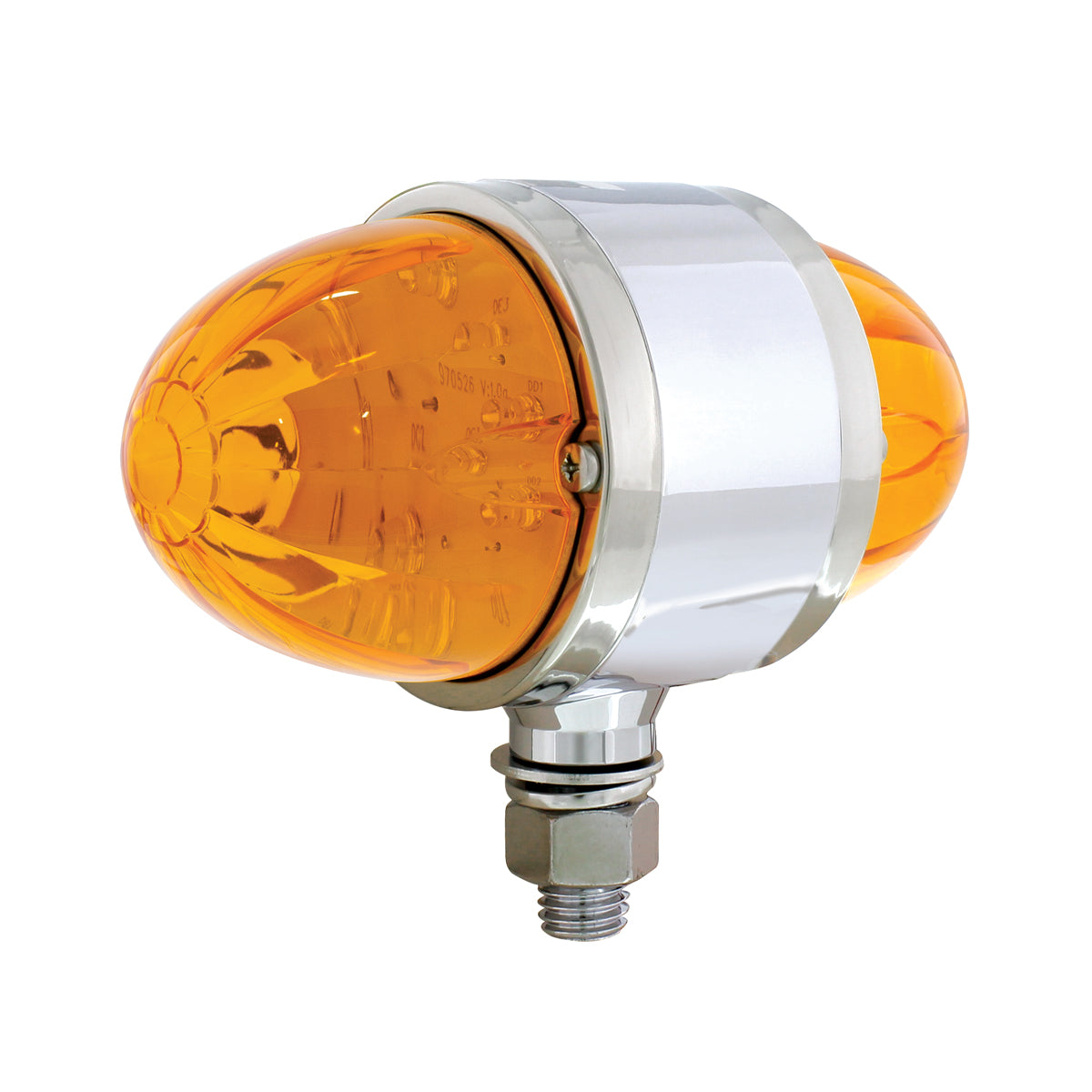 34 LED Dual Function Watermelon Double Face Light - Amber LED/Amber Lens