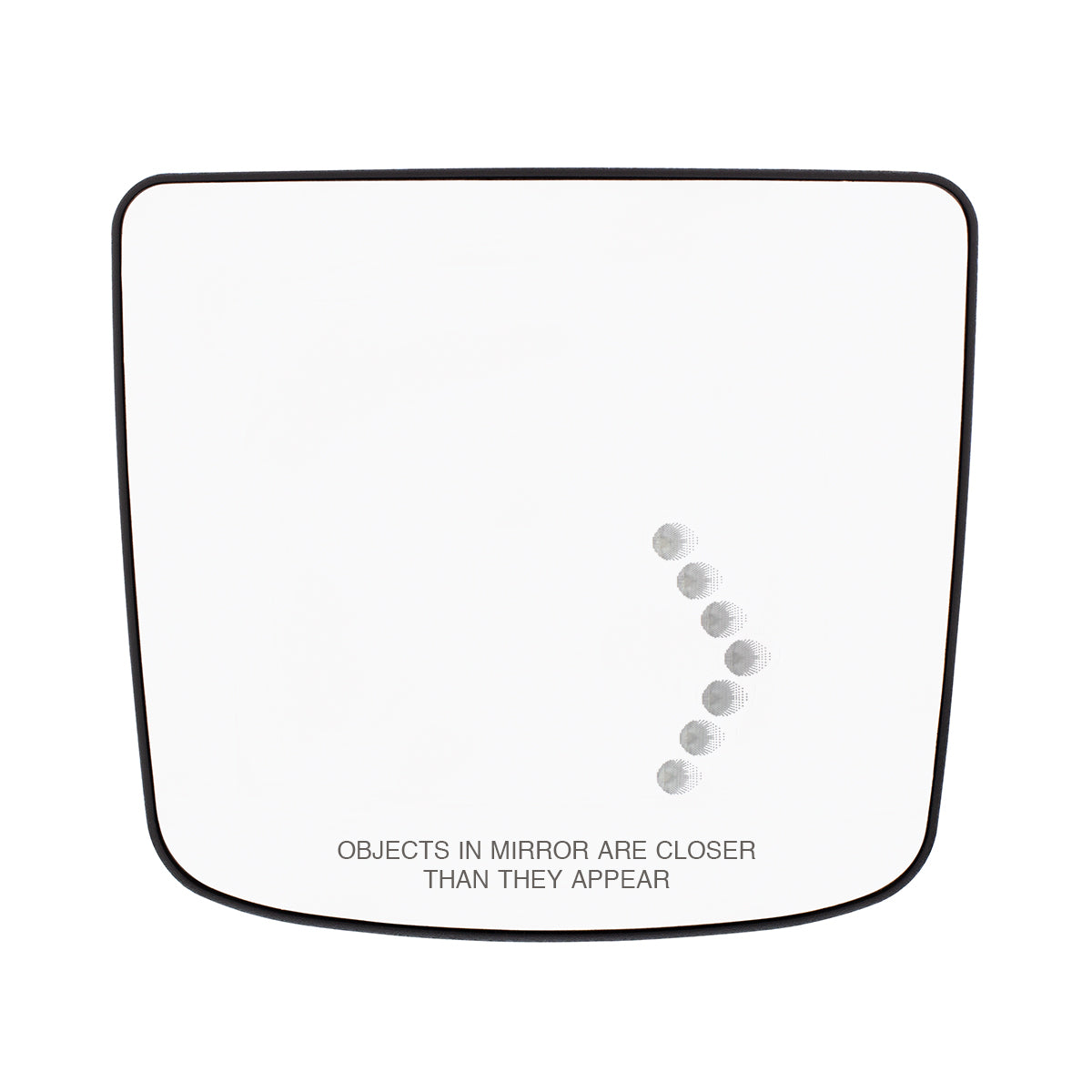 Heated Auxiliary Convex Mirror With LED Turn Signal For 2012-2017 Volvo VNL - Passenger