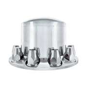 Dome Rear Axle Cover With 33mm Standard Thread-On Nut Covers - Chrome