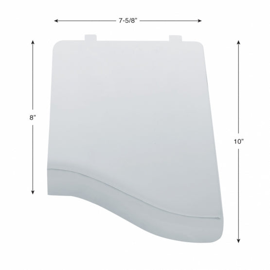 Chrome Plastic Cabin Air Filter Door For Peterbilt 389/388 (2008-2010) And 387/386/379 (2006-2010)