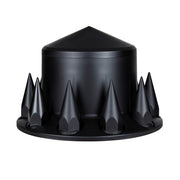 Pointed Rear Axle Cover With 33mm Spike Thread-On Nut Covers - Matte Black
