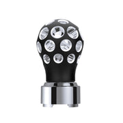 Thread-On Matte Black Phoenix Style Ball Gearshift Knob With LED 9/10 Speed Adapter-Green LED