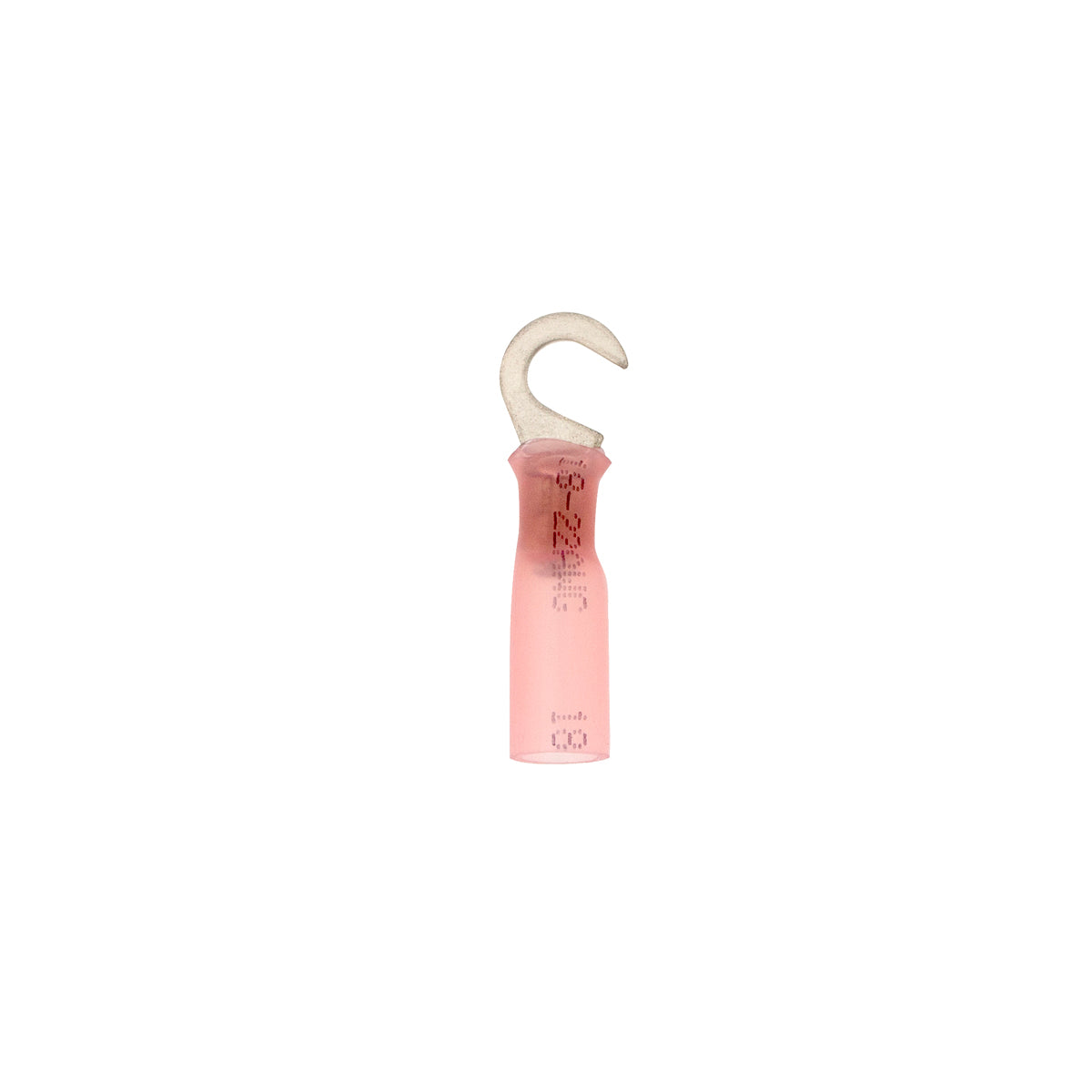 22-18 AWG #10 Stud CS Heat Shrink Hook Terminal - Red (5-Pack)