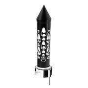 Thread-On Brooklyn Style Spike Gearshift Knob With LED 13/15/18 Speed Adapter-Matte Black/Green LED