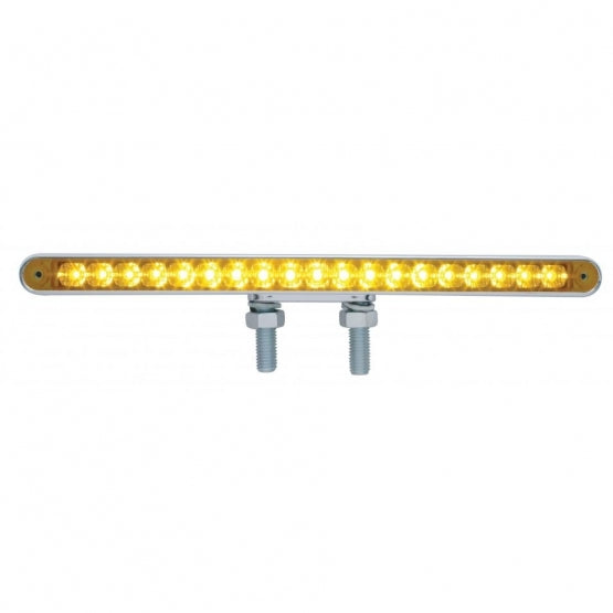 38 LED 12" Reflector Double Face Light Bar - Amber LED/Amber Lens