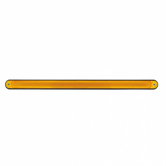 24 LED 12" GloLight Bar With Black Housing - Amber LED/Amber Lens