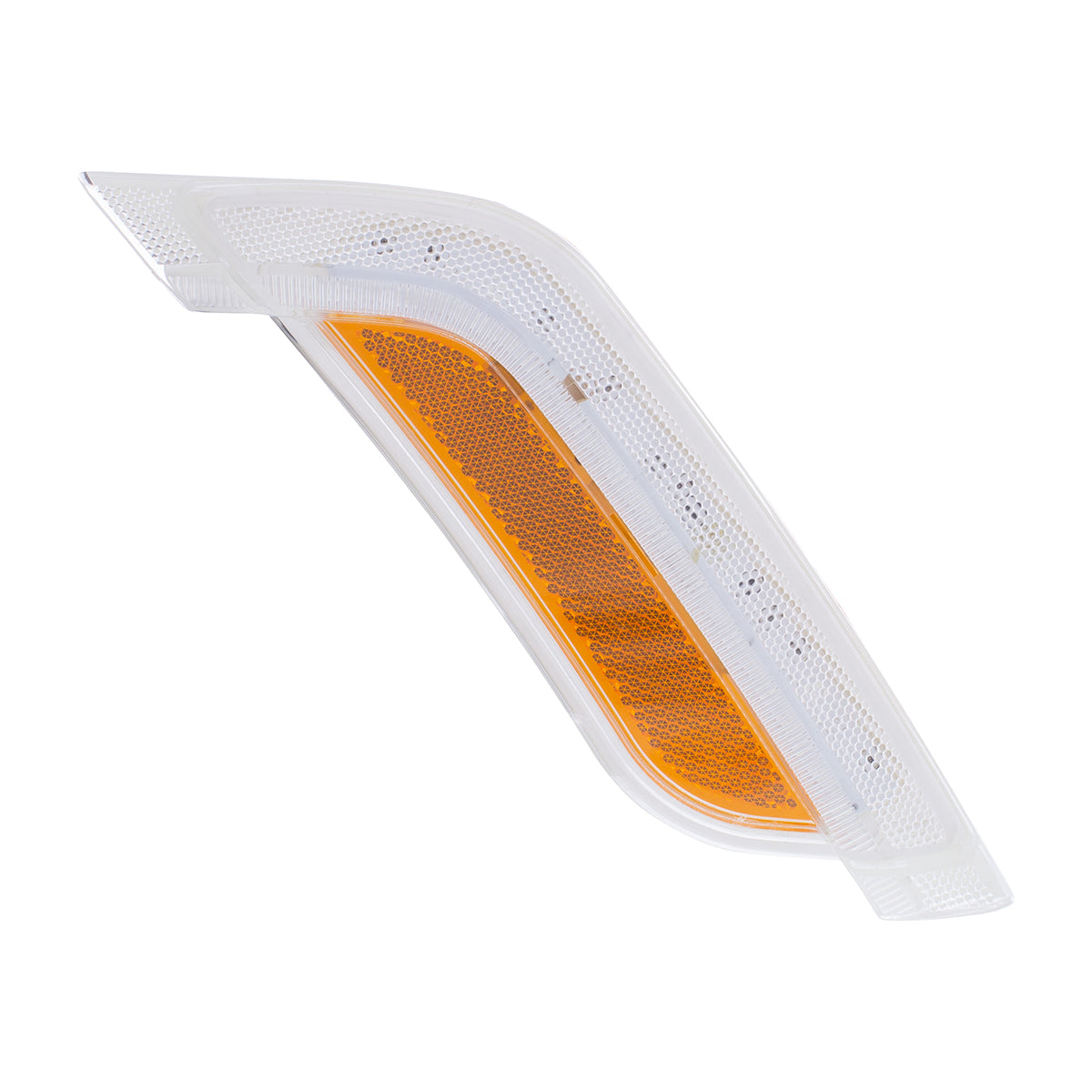 12 Amber LED Fender Turn Signal Light For Peterbilt 579 (2012-2021) & 587 (2012-2018)- Passenger, Clear Lens