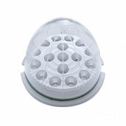 Fog Light Cover With Amber LED Clear Style Reflector Light & Visor For 2007-17 KW T660- Driver -Clear Lens