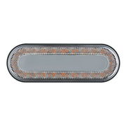 24 LED 6" Oval Mirage Light (Turn Signal) - Amber LED/Clear Lens