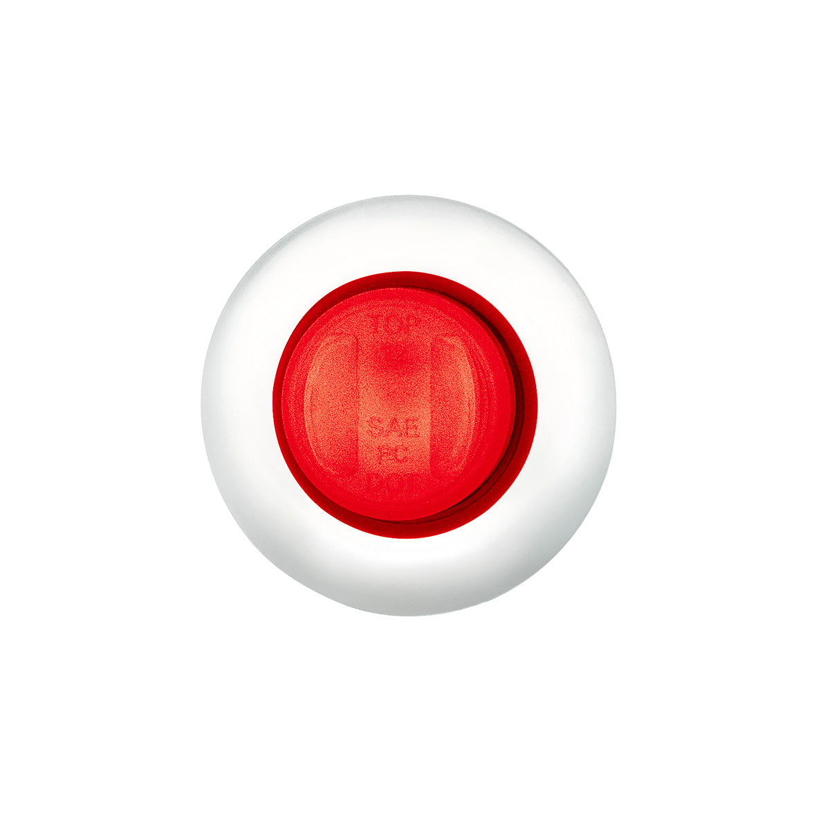 GloLight 2 LED 3/4" Mini Light (Clearance/Marker) With Stainless Steel Trim-Red LED/Red Lens