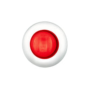 GloLight 2 LED 3/4" Mini Light (Clearance/Marker) With Stainless Steel Trim-Red LED/Red Lens