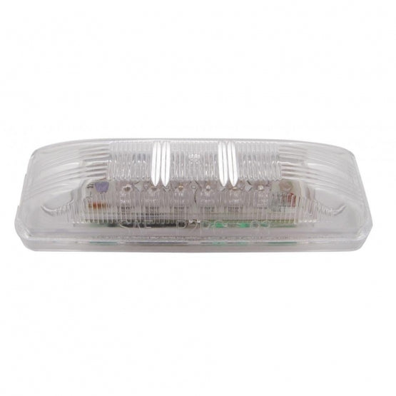 12 LED Rectangular Auxiliary/Utility Light - White LED/Clear Lens