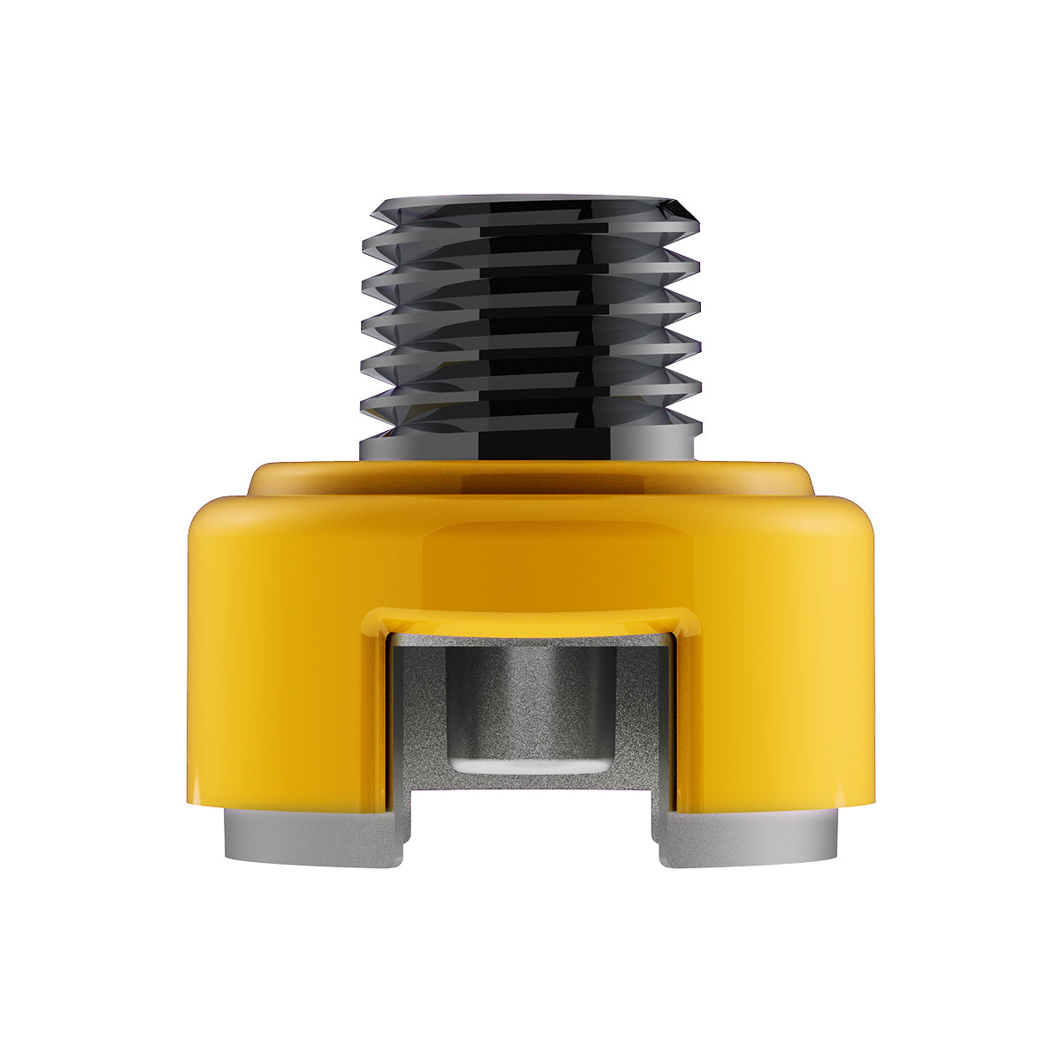 M30X3.5 Thread-On Shift Knob Mounting Adapter For Eaton Fuller Style 13/15/18 Shifter - Electric Yellow
