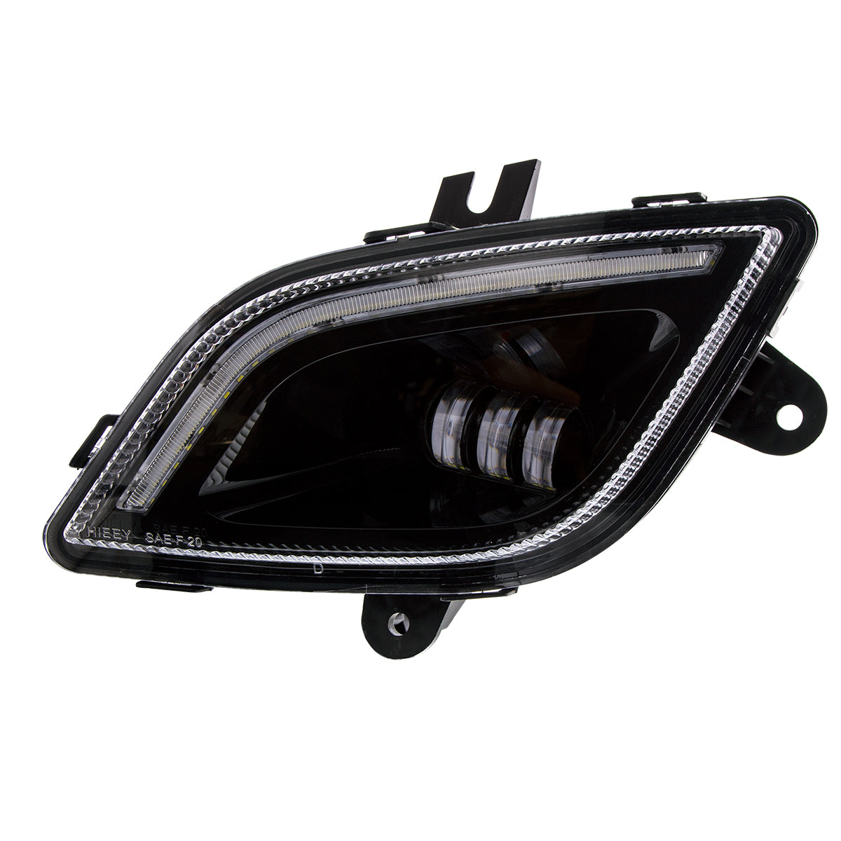 34 LED Black Fog Light With LED Light Bar For 2018-2024 Freightliner Cascadia - Driver