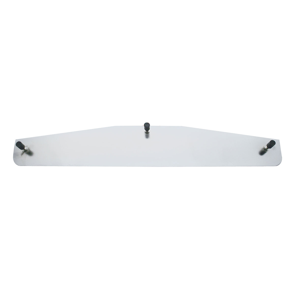 3" X 18" Chrome Standard Bottom Mud Flap Plate - Welded Stud