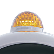 Stainless Steel Guide 682-C Headlight No Bulb With Dual Mode LED Signal - Amber Lens