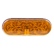 10 LED 6" Oval Light (Turn Signal) With Heated Lens - Amber LED/Amber Lens