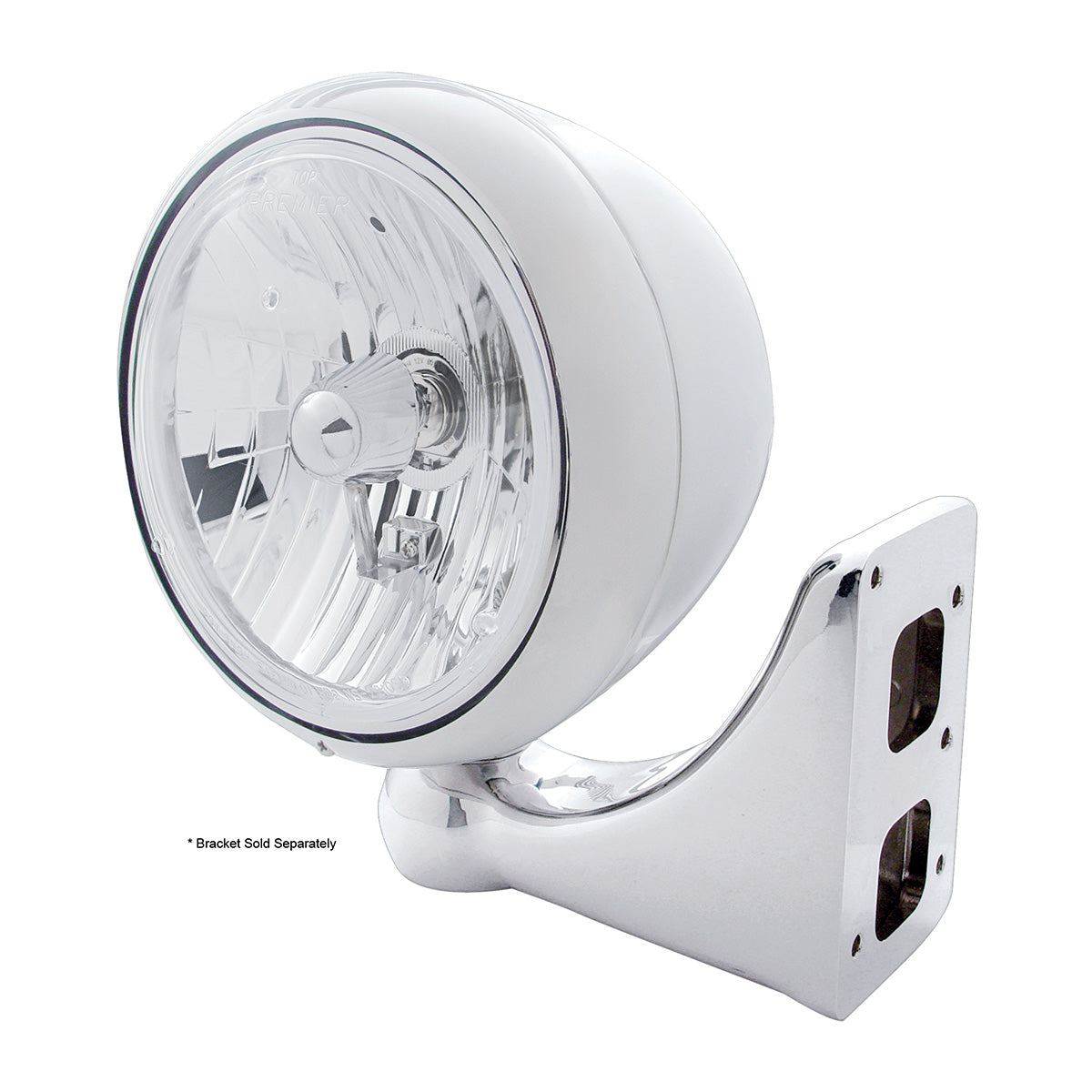 Chrome Guide 682-C Style Headlight Crystal H4 Bulb