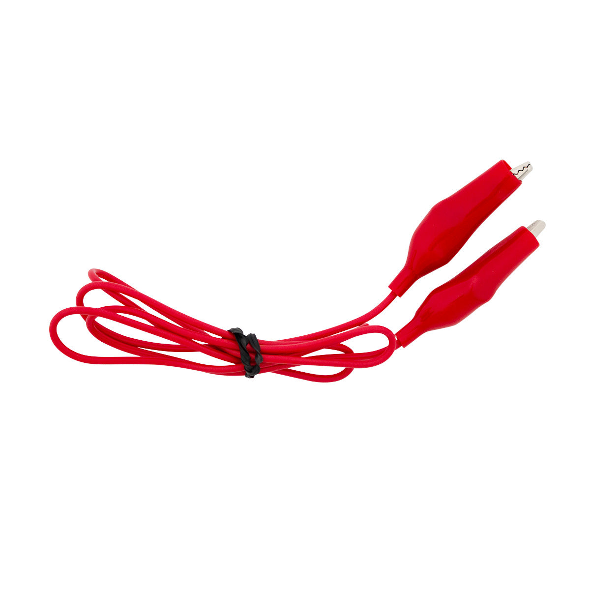 10 Amp Alligator Test Clips w/ 36" Vinyl Leads & Boots, 1Red/1Black 1 Set.