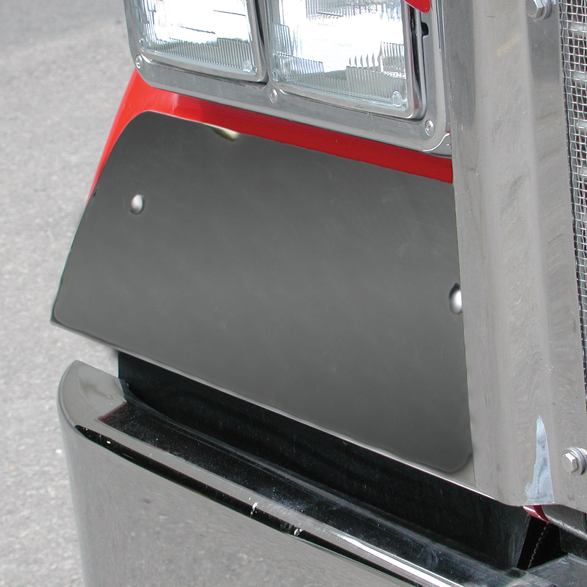 Stainless Steel Under Headlight Fender Guard For 1990-2024 Kenworth W900L