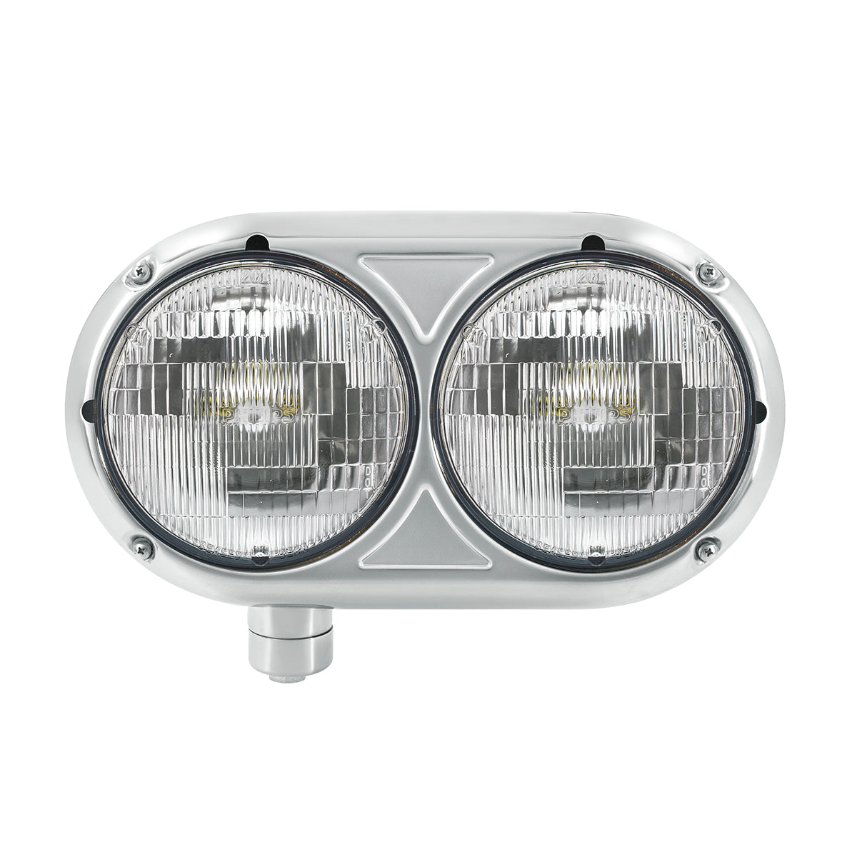 Headlight Assembly With Halogen Bulbs & 304 SS Housing For Peterbilt 359 - Driver