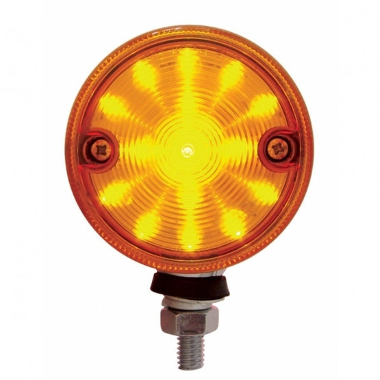 30 LED 3" Dual Function Double Face Light - Amber & Red LED/Amber & Red Lens