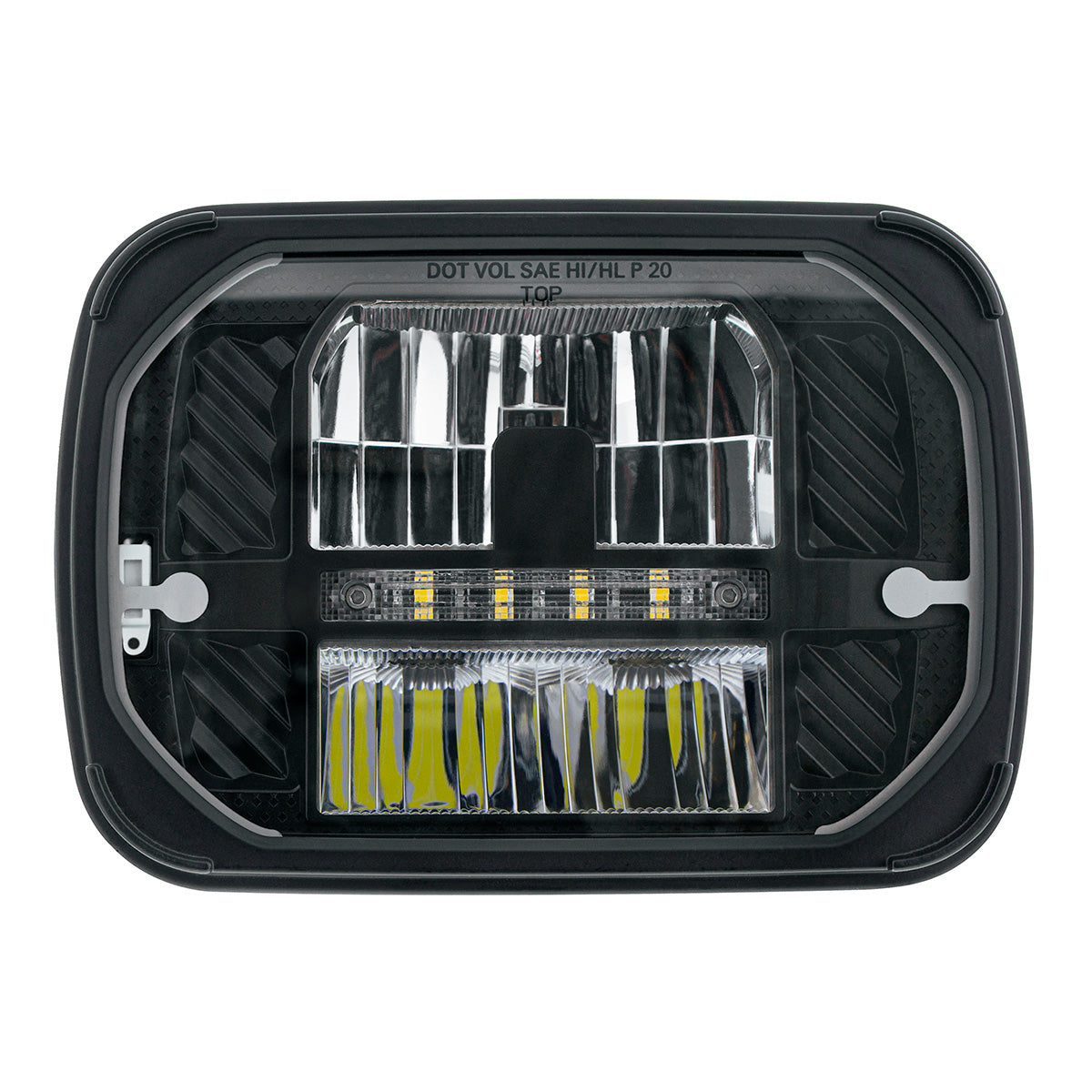 ULTRALIT - Heated 5"X7" LED Headlight With White Position Light