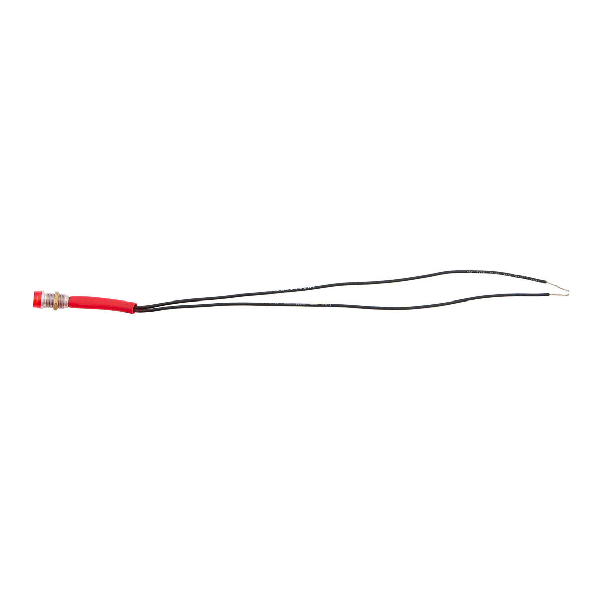 Red Mini Warning Light 16 Amp 12V 1/4" Panel Mount w/Leads 1 Pc.