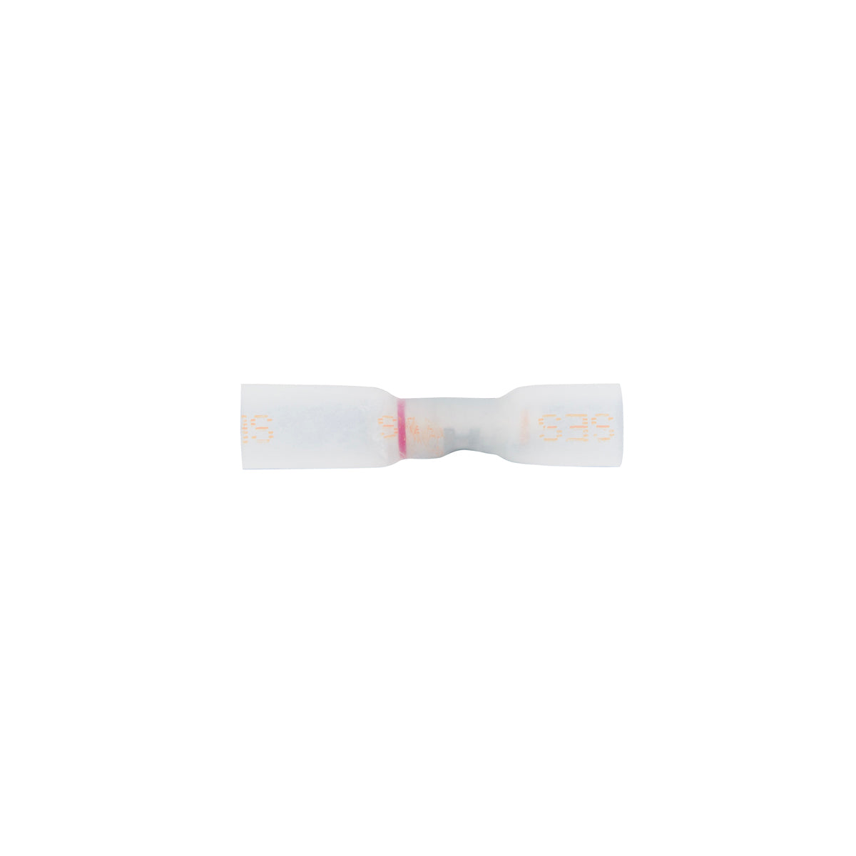 12-10 to 8 AWG CS Multi-Wire Heat Shrink Connector - Clear w/ Yellow Dash (5-Pack)